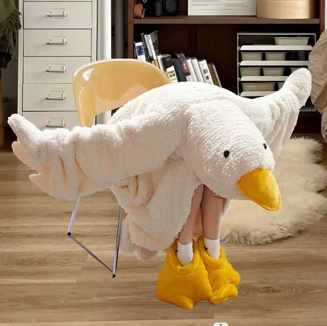 Goose Hooded Fleece Robe – Features | Toki Toy Box