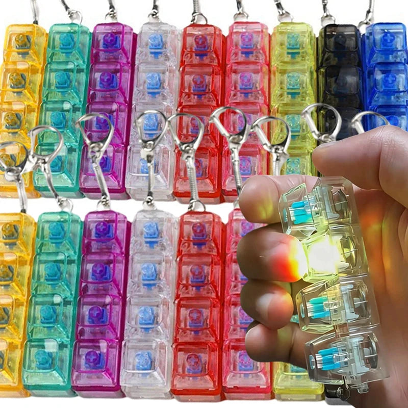 Glow Click Keychain Fidget – Pocket Focus Toy | Toki Toy Box – Fidget Stress Relief Toy | Toki Toy Box