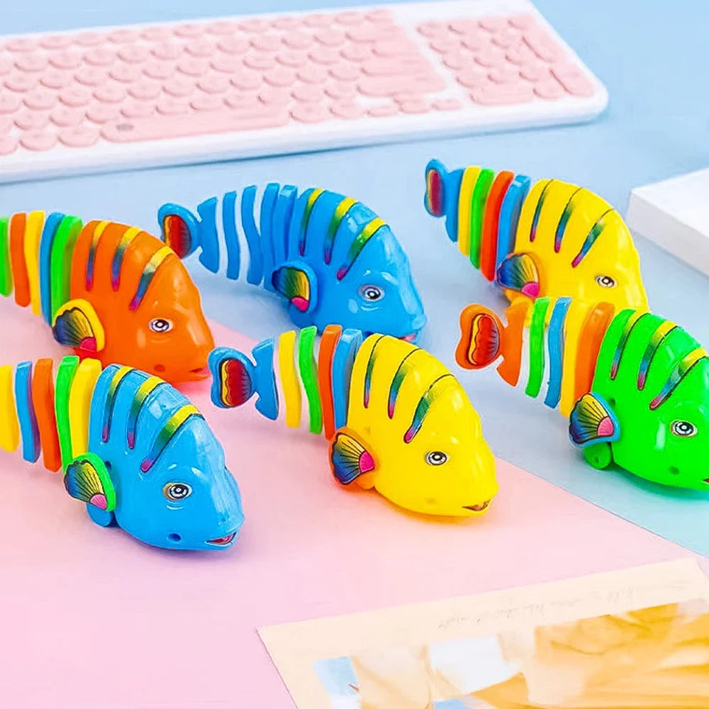 Wind-Up Wiggle Fish Toy for Curious Kids