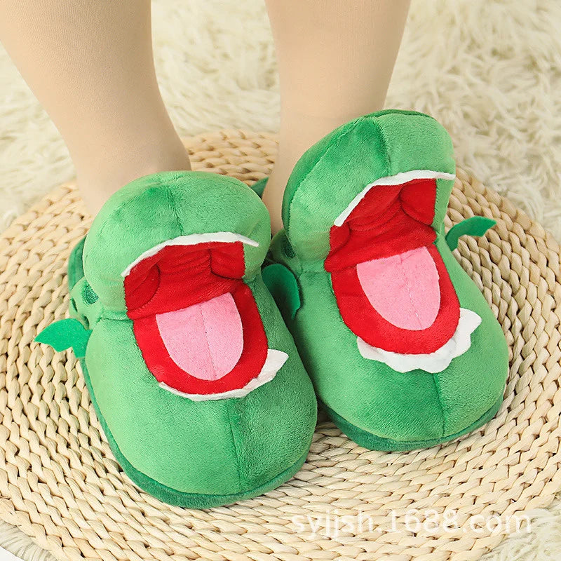 Crocodile Slippers – Funny Moving Mouth Cozy Home Shoes