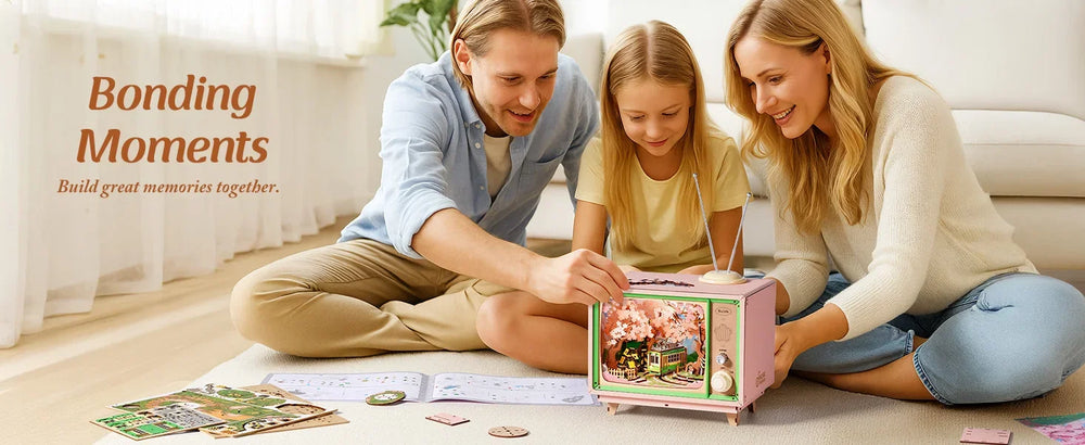 3D Wooden Music Box Puzzle – Dream Sakura Build Kit – View 14 | Toki Toy Box