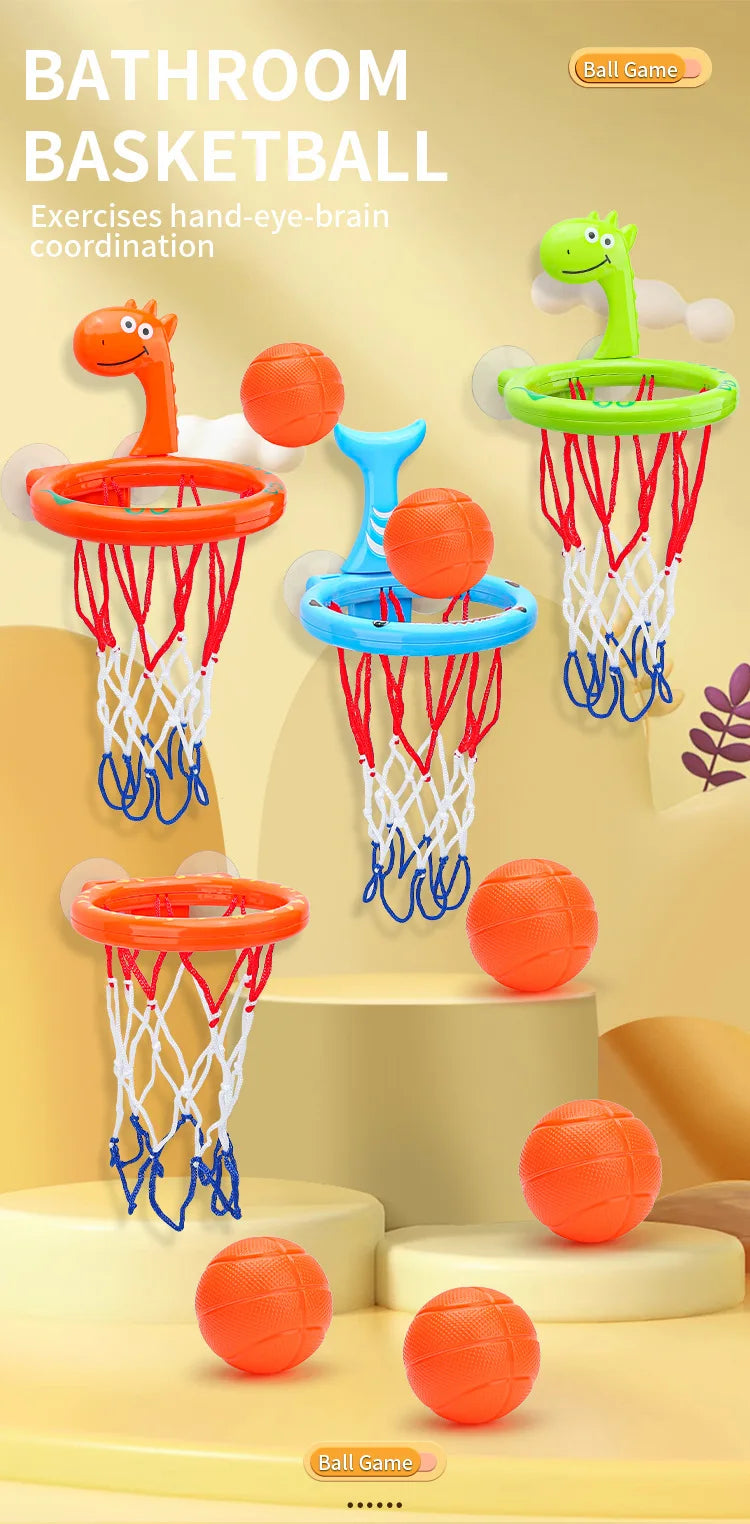 Mini Basketball Bath Toy Set – Splash Hoop Fun for Toddlers