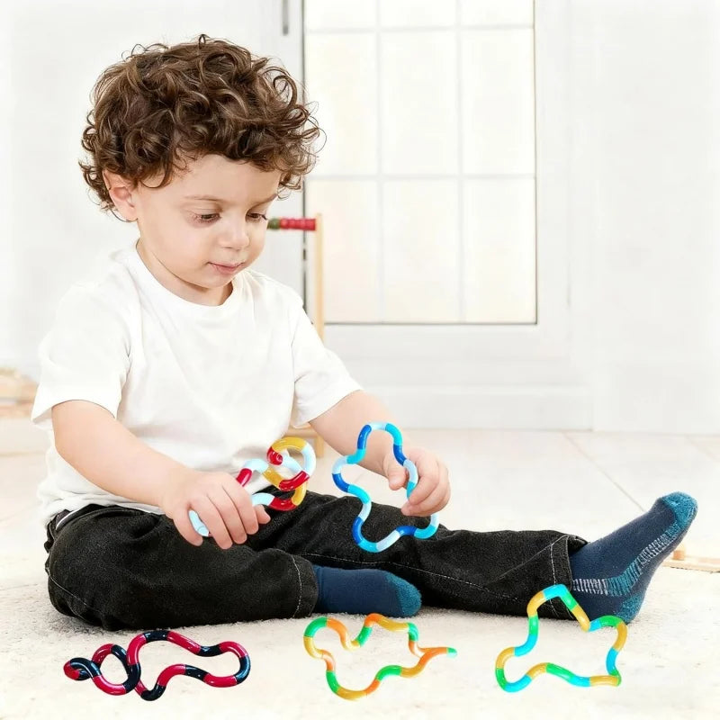 Quiet Twisty Fidget Toy – Squeeze, Twist & Spin