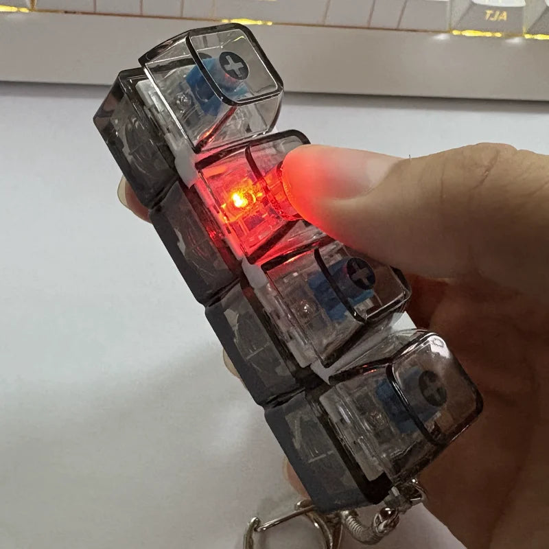 Glow Click Keychain Fidget – Pocket Focus Toy | Toki Toy Box – Lifestyle | Toki Toy Box