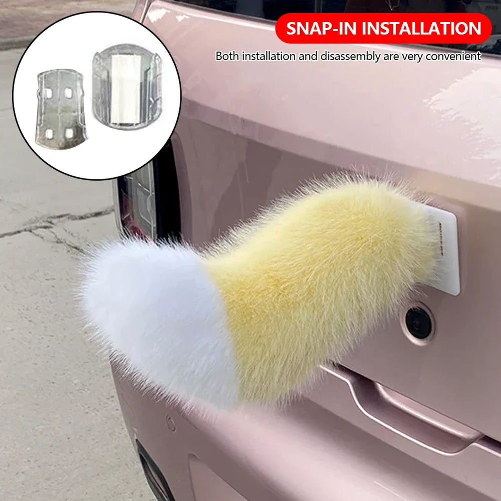 Remote Control Wagging Plush Tail – Fun Vehicle Decor
