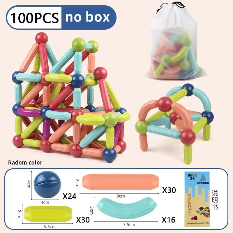 Magnetic Sticks – 42pc Set | Toki Toy Box