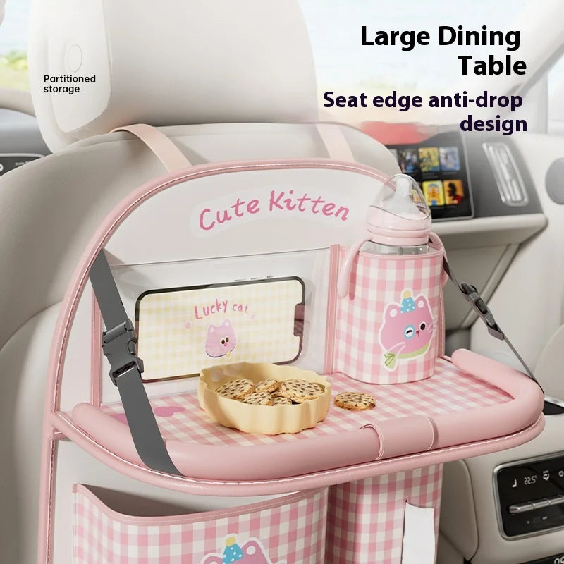 Kids Car Seat Organizer – Cartoon Kick Mat – Detail | Toki Toy Box