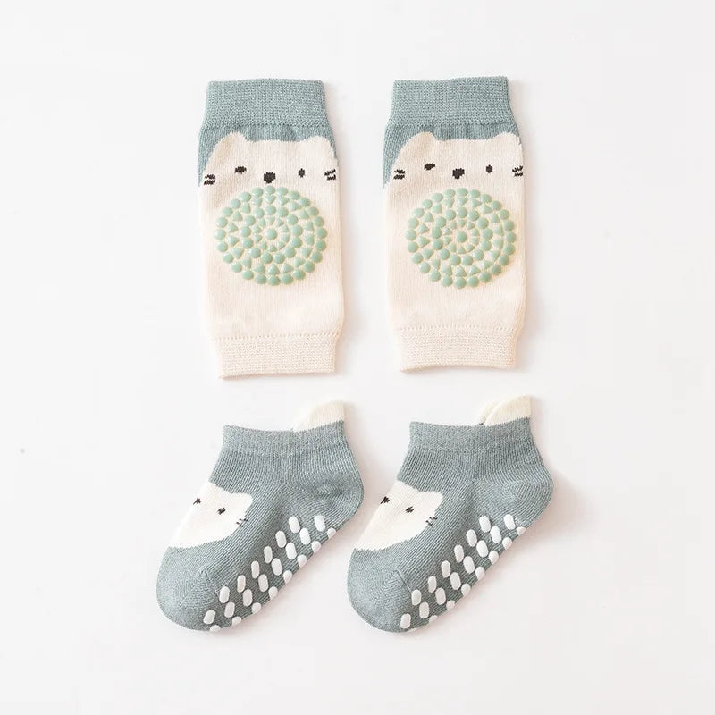 Baby Crawling Knee Pads with Anti-Slip Grip