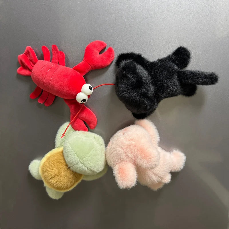 Magnetic Plush Animal Fridge Buddy Decor Toy