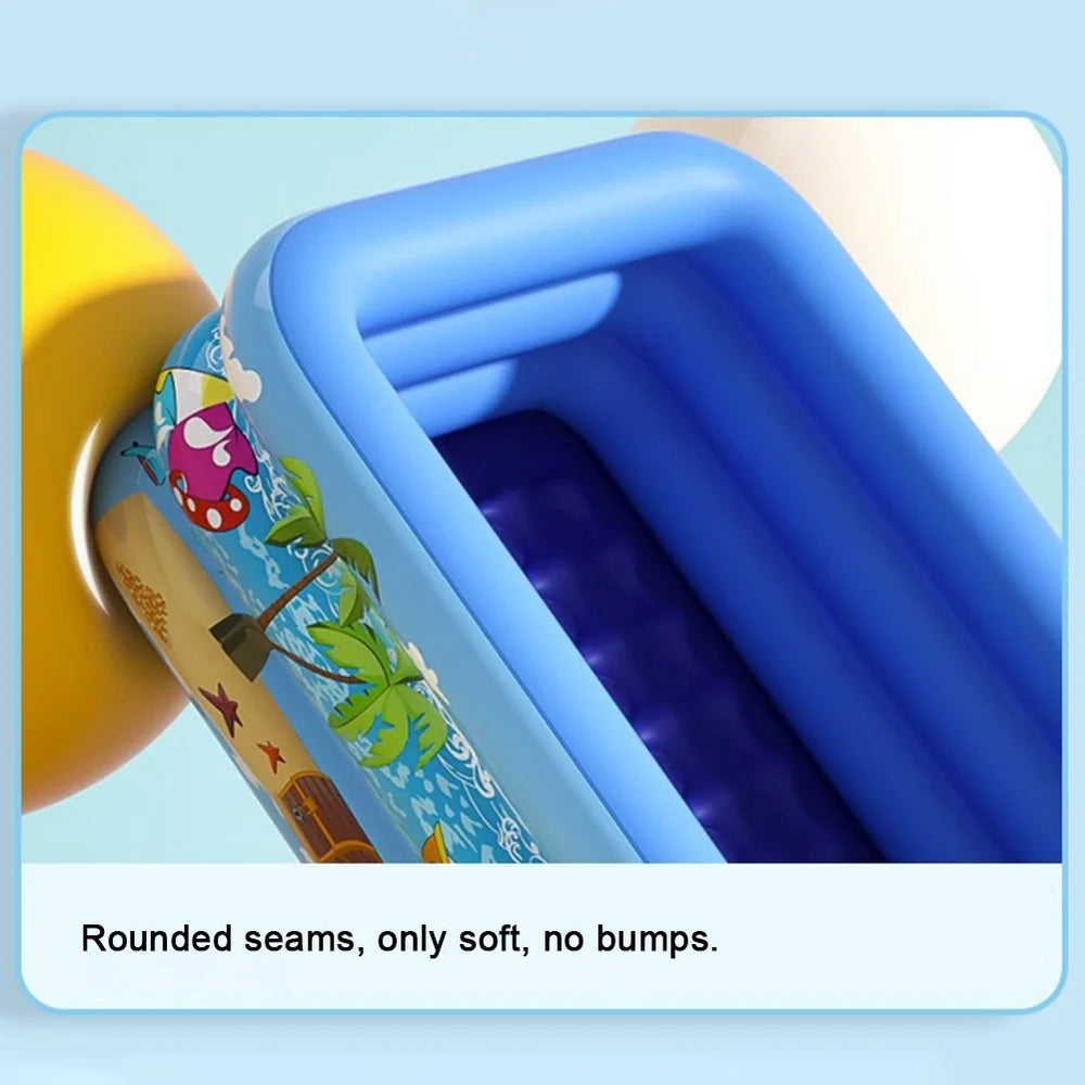 Inflatable Kids Swimming Pool – Portable Summer Splash Pool