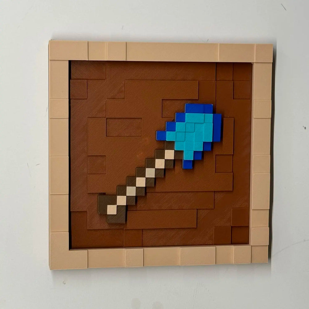 Pixel Game Item Frame – 3D Printed Display