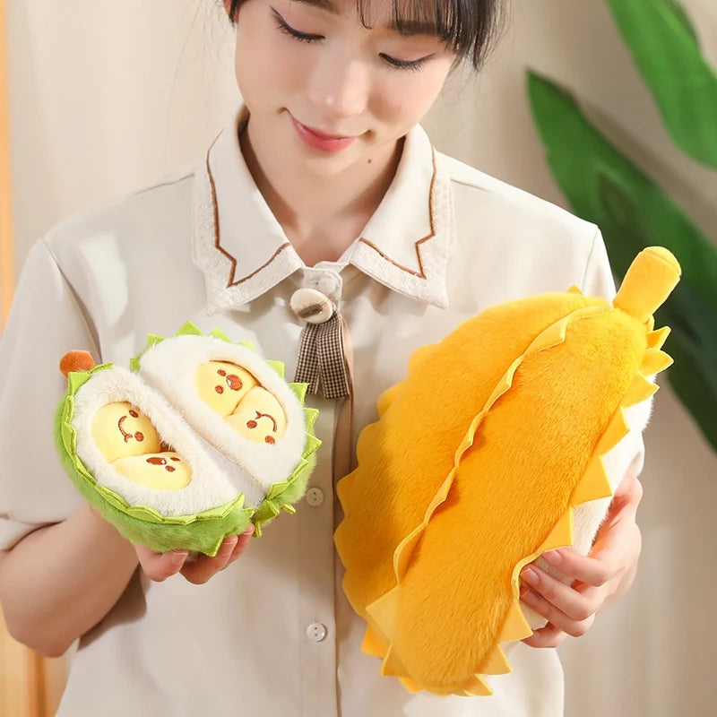 Cute Detachable Durian Plush Stress Pillow - Toki Toy Box