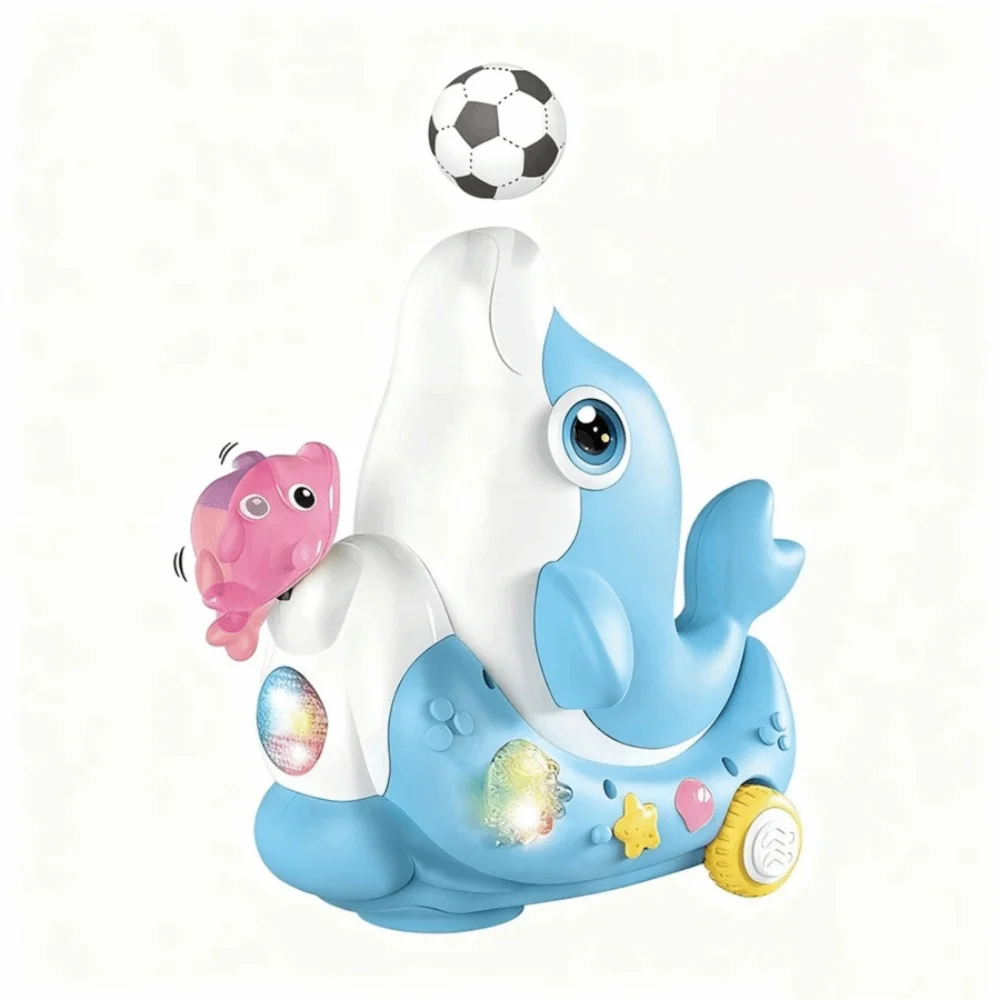 LED Dolphin Walking Toy – Musical Ball Blower – Action Toy | Toki Toy Box