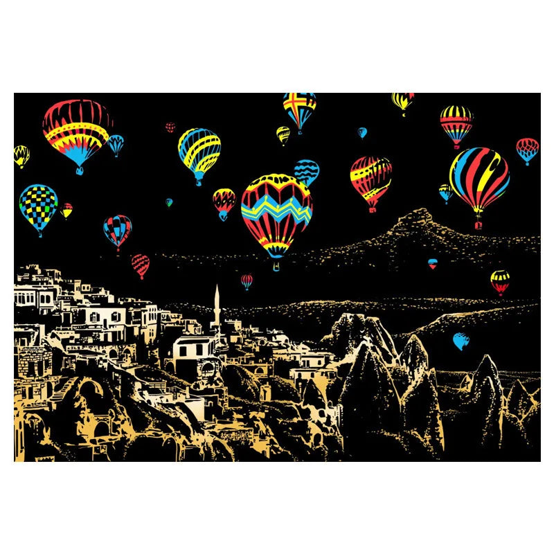 Scratch Art City Landmarks Kit – Creative DIY Decor