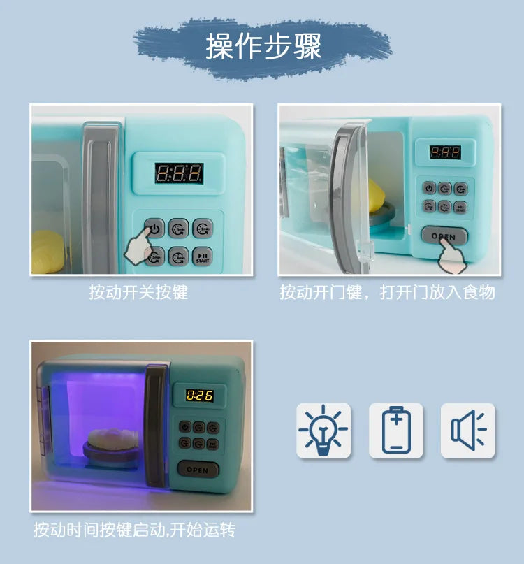 Pretend Kitchen Appliance Play Set for Curious Kids
