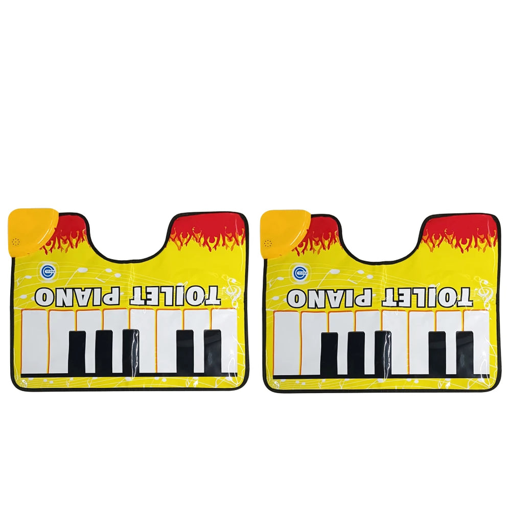 Toilet Piano Mat – Funny Musical Rug – Side View | Toki Toy Box