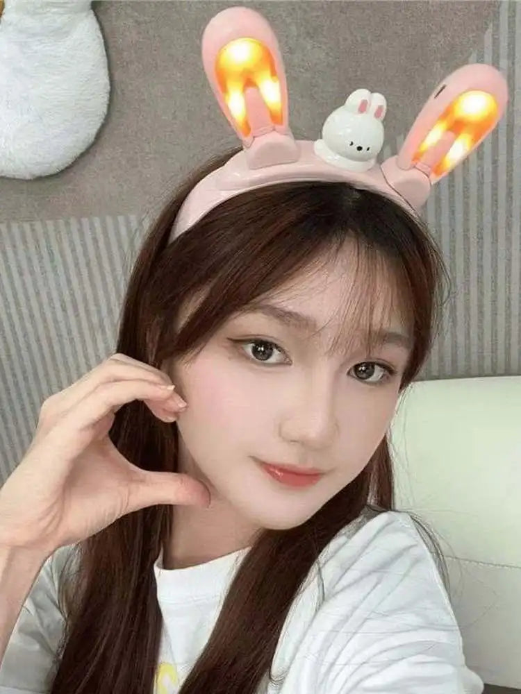 LED Bunny Ear Headband Toy for Kids & Parties