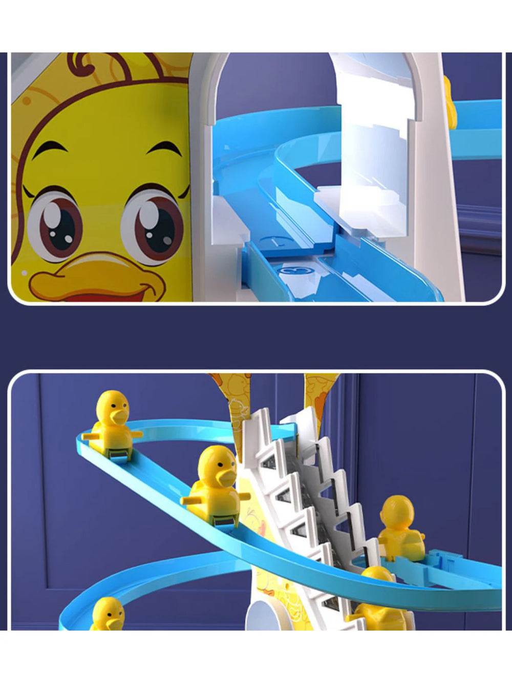 Electric Duck Climbing Track Toy – Musical Slide Fun