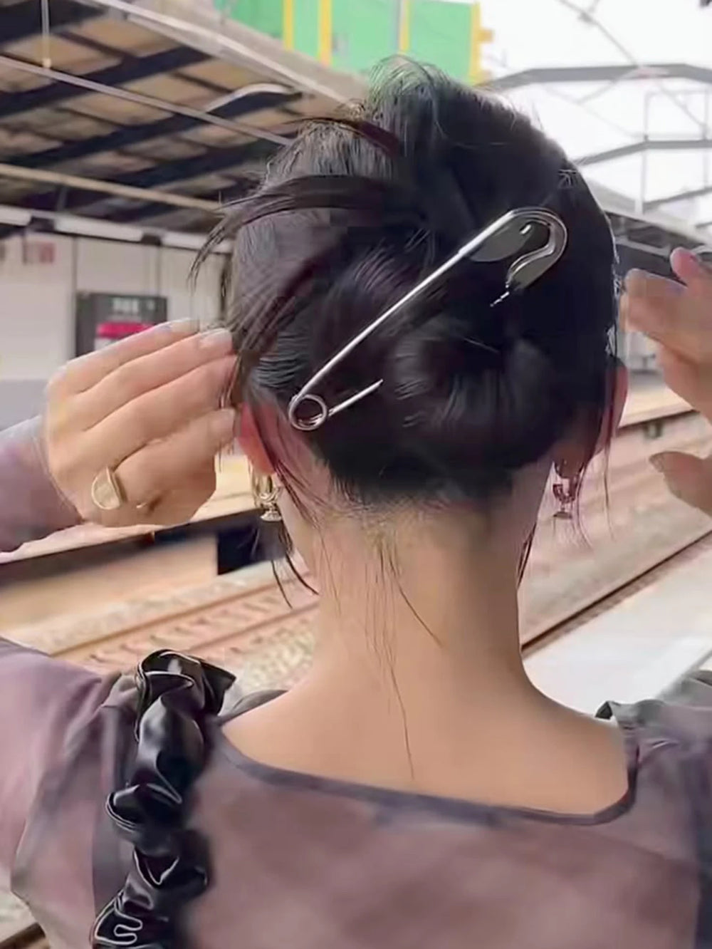 Oversized Hair Pin Clip | Elegant Bun Holder for Women