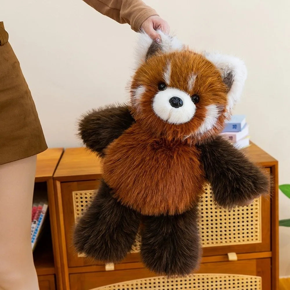 Fluffy Raccoon & Panda Pillow Plush – Huggable Soft