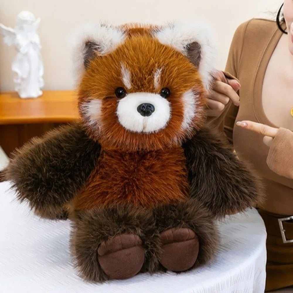 Fluffy Raccoon & Panda Pillow Plush – Huggable Soft