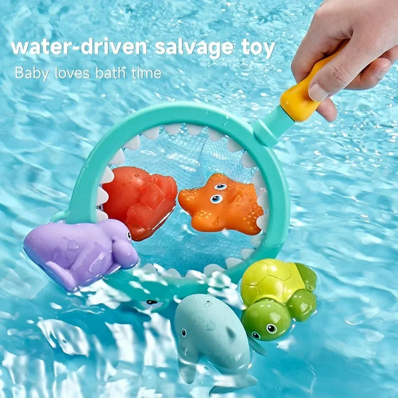 Baby Bath Animal Toys Spray & Squeeze Set | Toki Toy Box