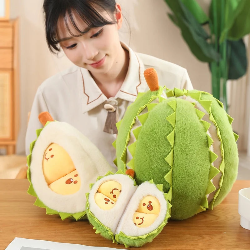 Cute Detachable Durian Plush Stress Pillow - Toki Toy Box