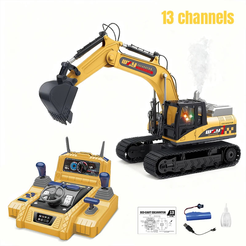 RC Excavator Toy – Alloy Remote Control Construction Truck – Features | Toki Toy Box