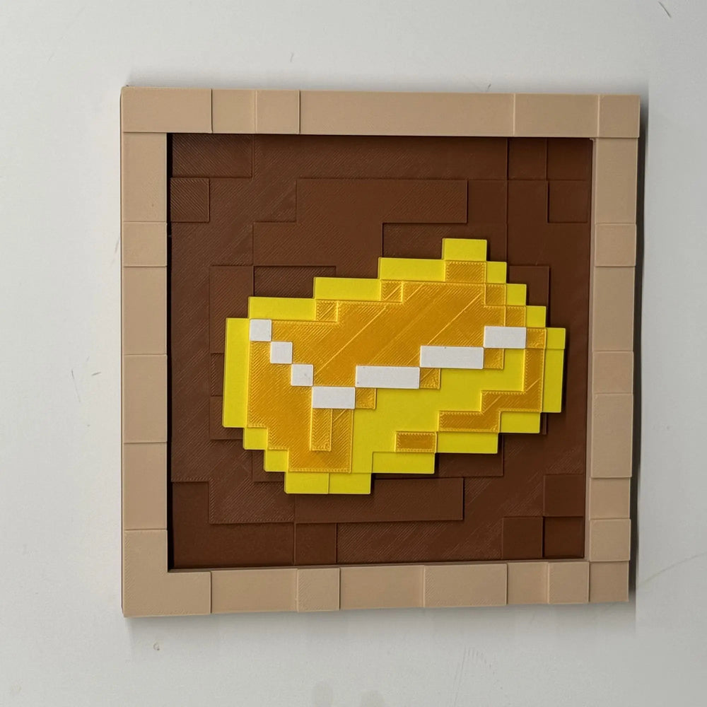 Pixel Game Item Frame – 3D Printed Display