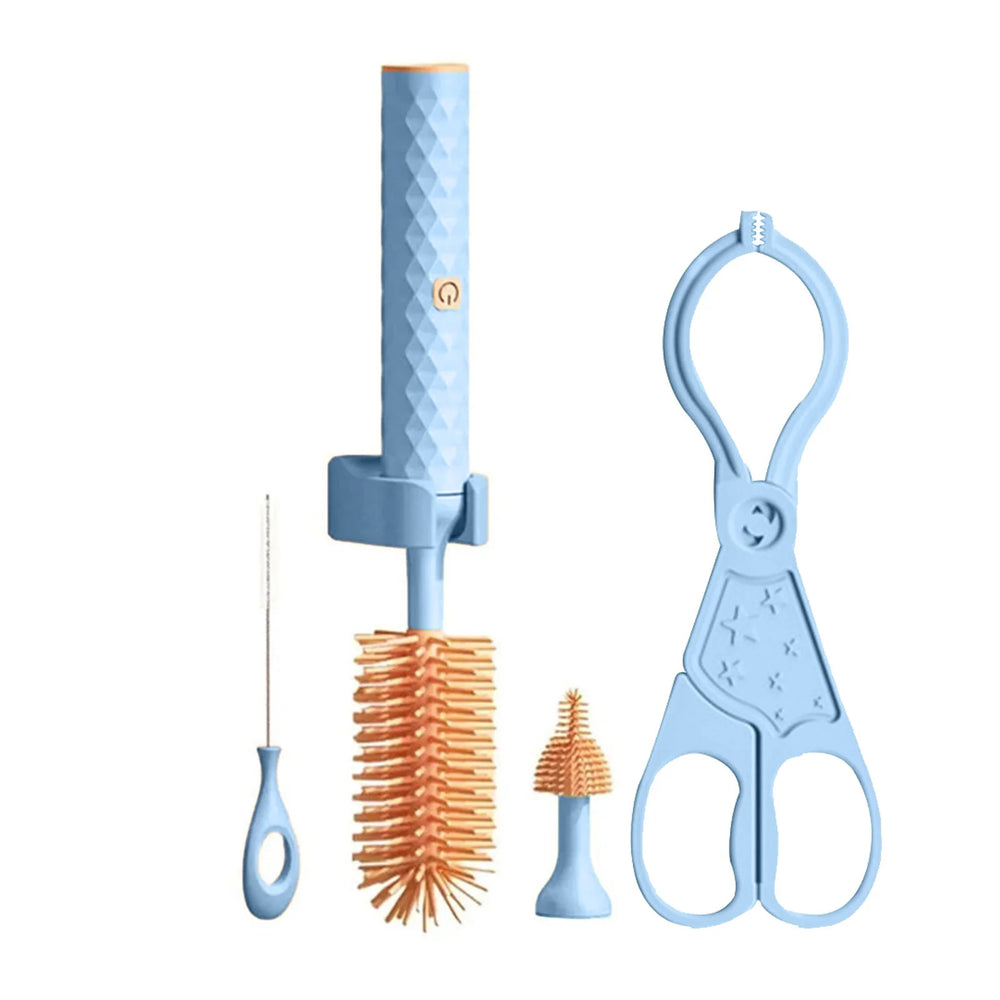 Electric Bottle Brush Set – 360° Deep Clean Helper
