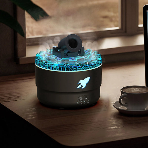 Lava Glow Diffuser – 7-Color LED Mood Lamp