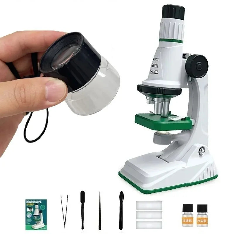 Kids Microscope Kit – 200x-1200x STEM Science Set