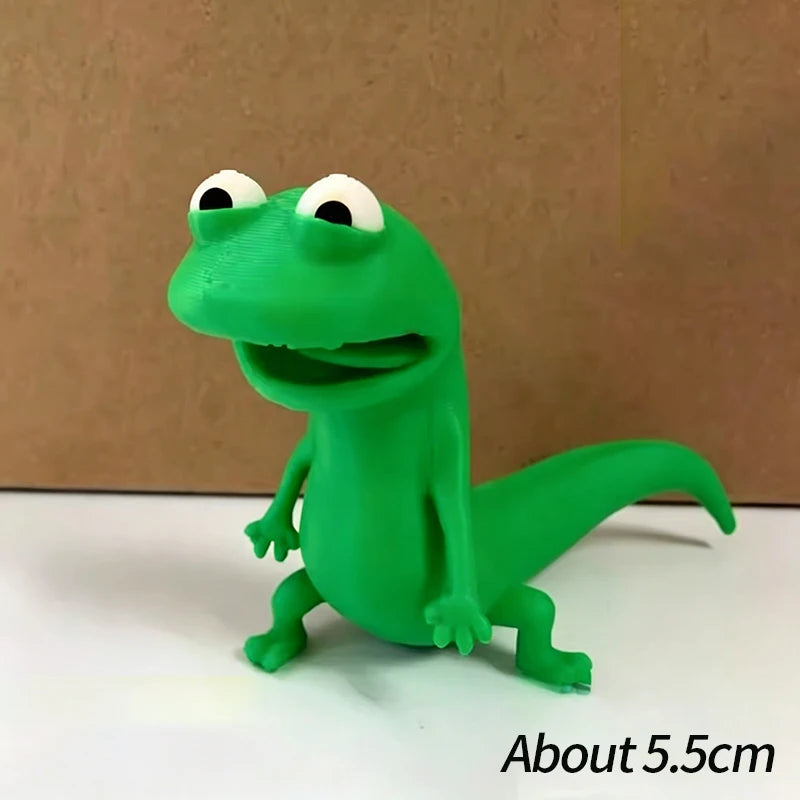3D Printed Lizard Figurine – Articulated Desk Toy