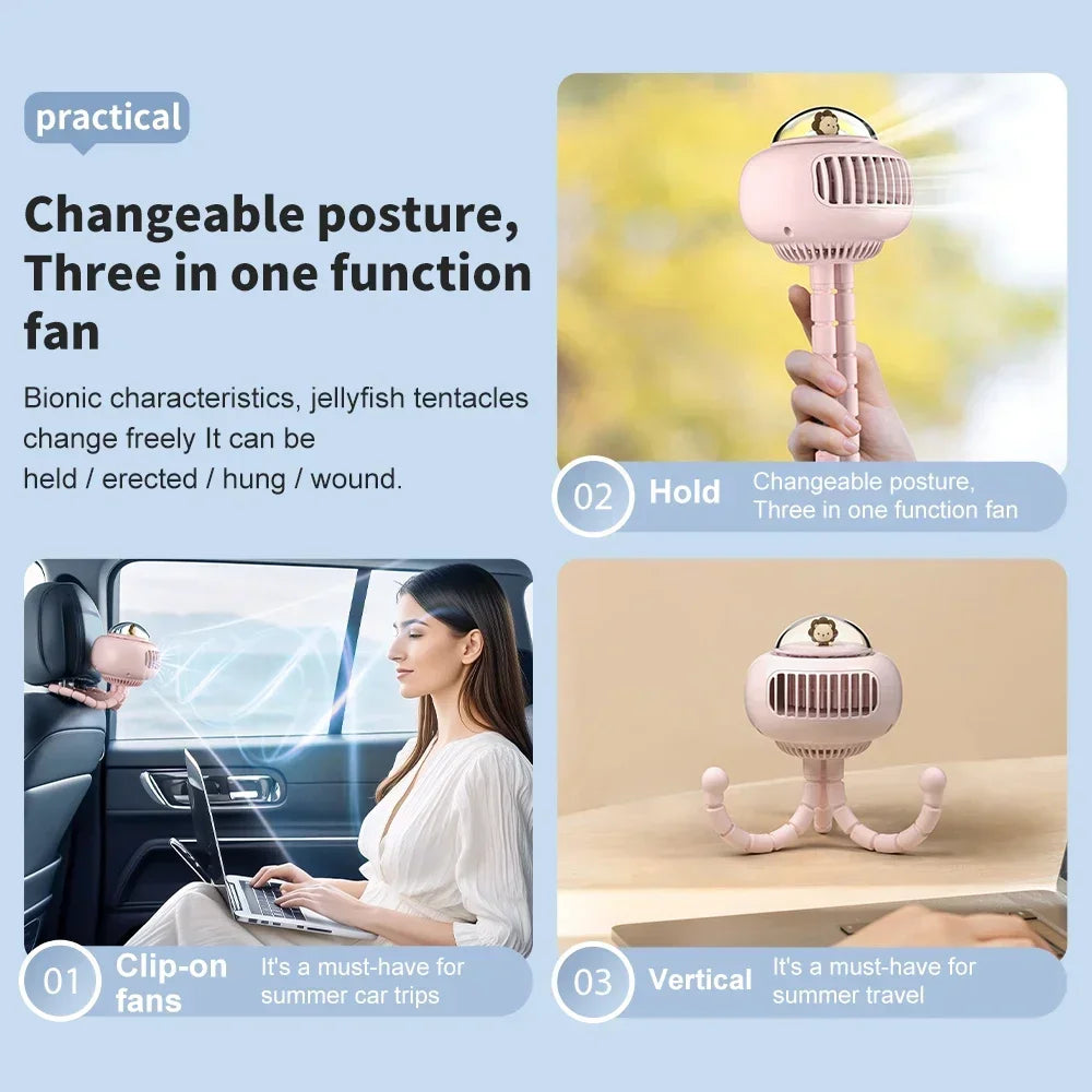 Mini Clip-On Stroller Fan – Portable Cooling Comfort