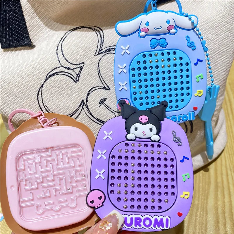 Magnetic Maze Keychain Fidget Puzzle Charm