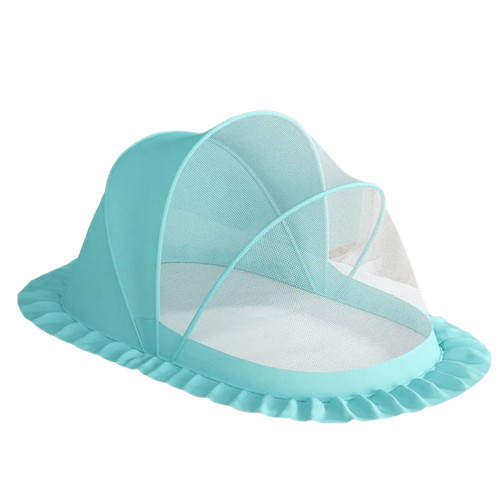 Portable Baby Bed with Mosquito Net | Foldable Travel Nest | Toki Toy Box – Side View | Toki Toy Box