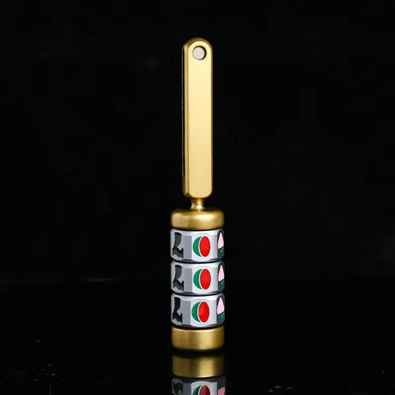 EDC Grand Slam Fidget Spinner and Slot Machine, Portable Metal Stress Relief Toy for Adults, Desk Anxiety Relief for ADHD, Gift