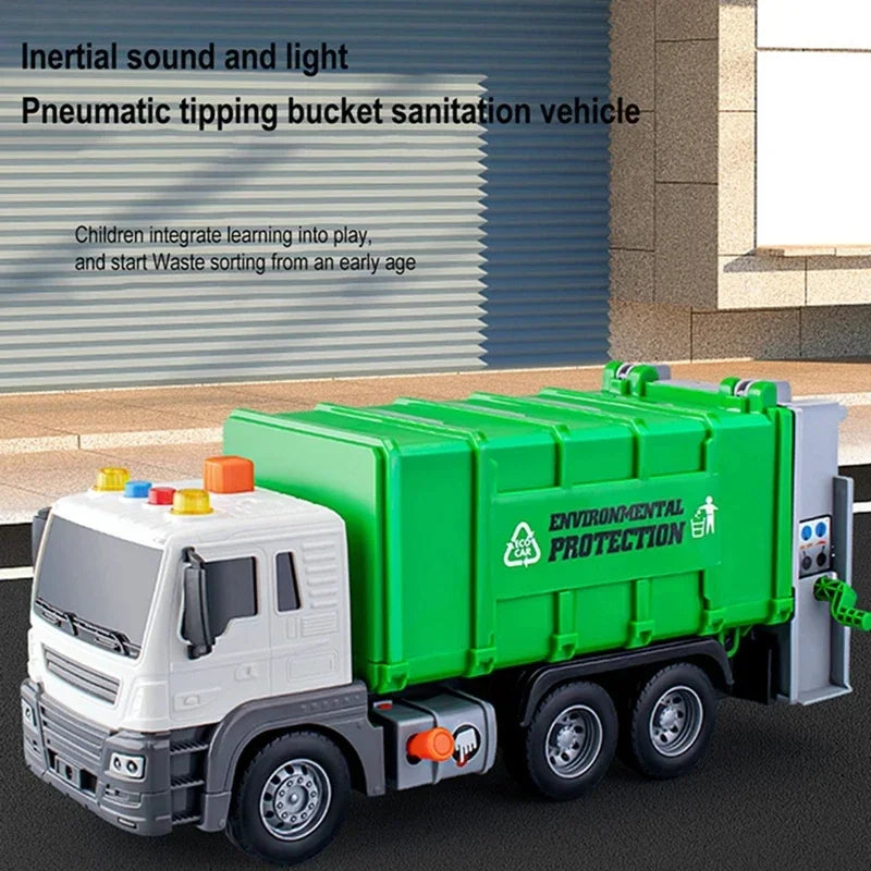 Interactive Garbage Truck Toy with Lights & Sounds