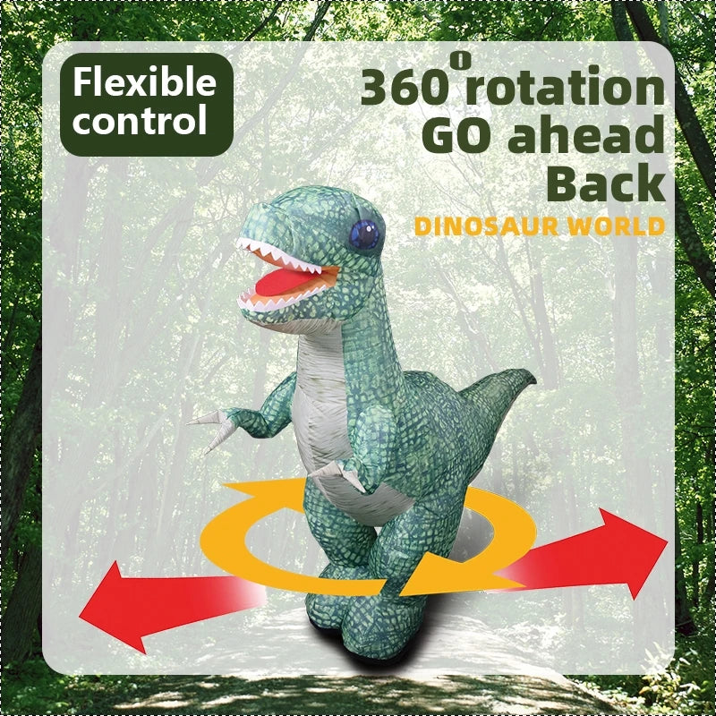 Extra Large Remote Control Tyrannosaurus Rex - Walking, Screaming, Inflatable Dinosaur Toy – In Use | Toki Toy Box