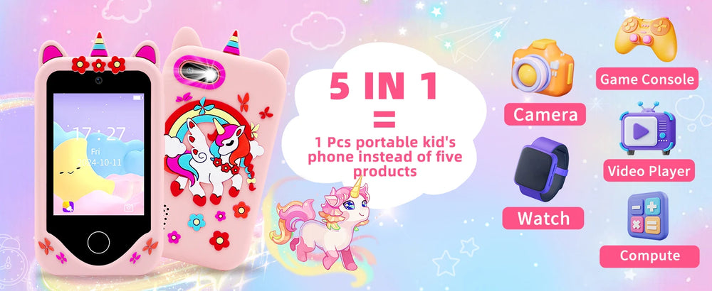 Smart Kids Toy Phone with Camera & Games - Toki Toy Box
