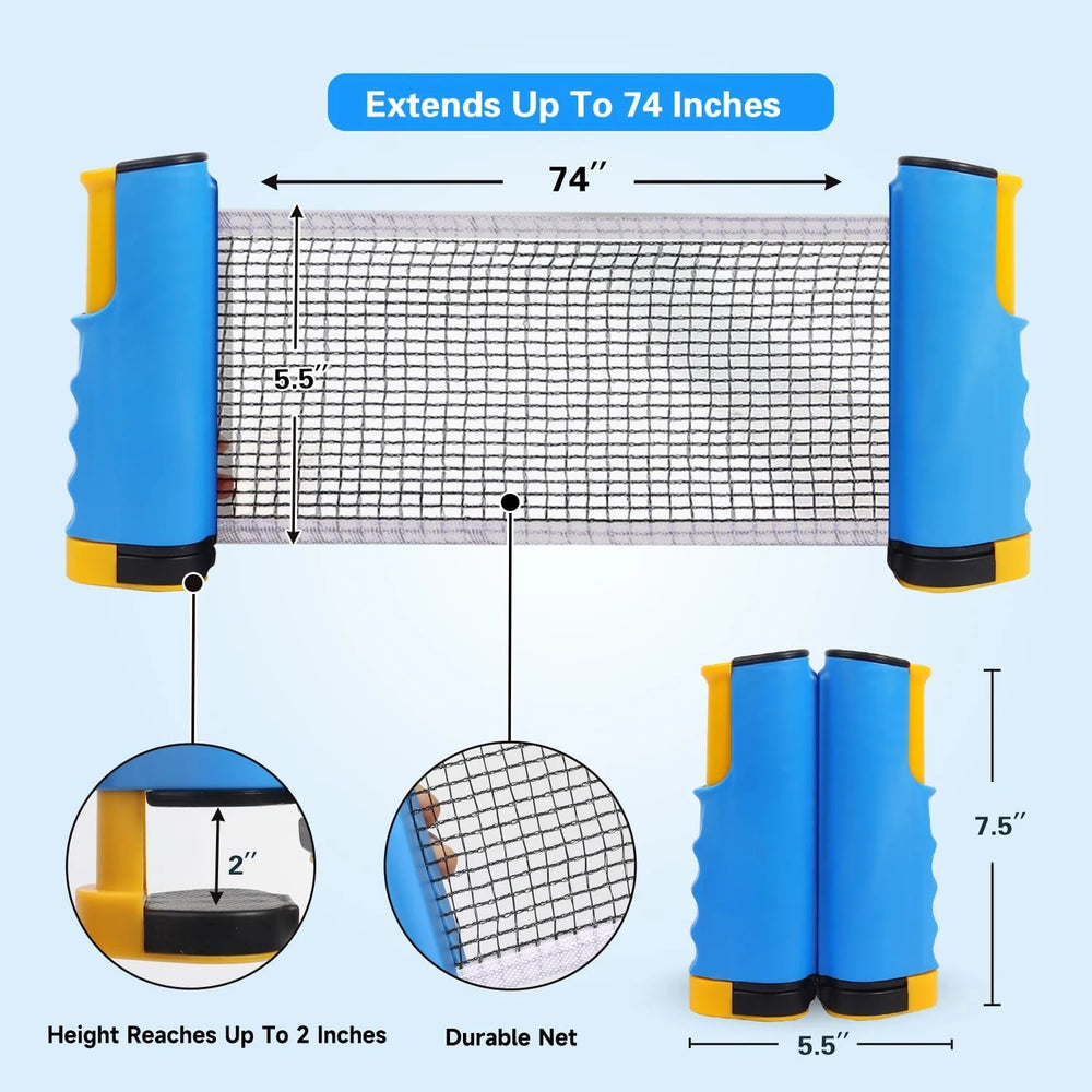 Portable Retractable Ping Pong Net for Any Table