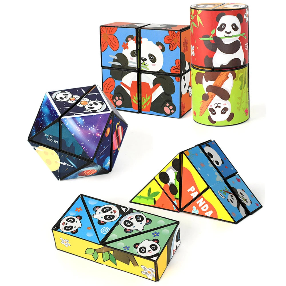 Panda Infinity Cube – Foldable Stress Relief Puzzle