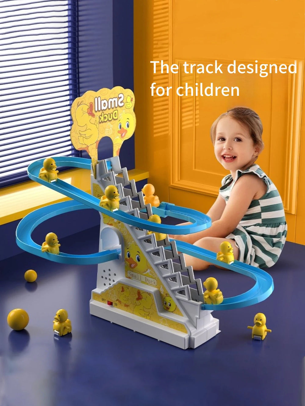 Electric Duck Climbing Track Toy – Musical Slide Fun
