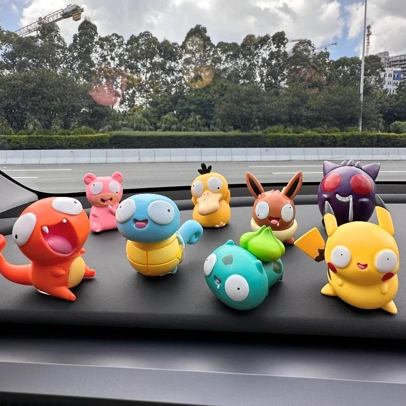 Cute Monster Mini Figures Set (8pcs) | Big-Eye Collectibles | Toki Toy Box