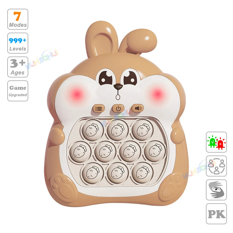 999-Level Pop Push Game Console for Kids & Adults - Toki Toy Box