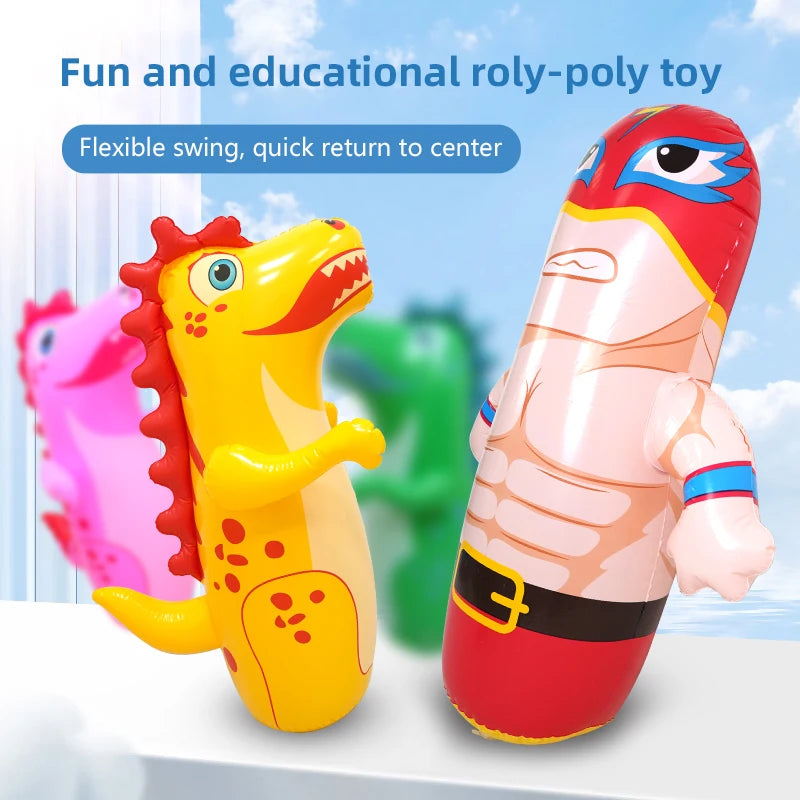 Inflatable Dinosaur Punching Bag – 90cm Bounce-Back