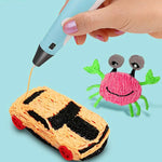 3D Printing Pen Set for Kids – DIY Creative Gift with Power Adapter & 12-Color PLA Filament (36M)
