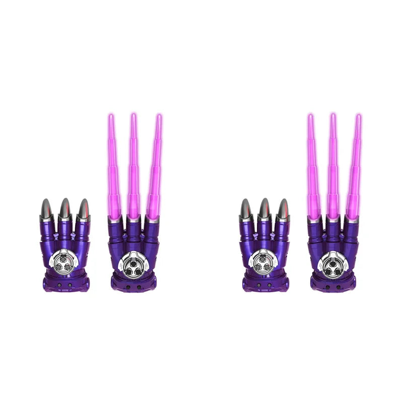 Light-Up Retractable Claw Gloves for Kids