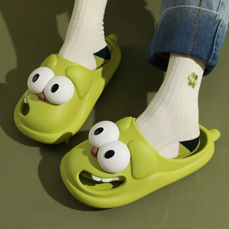 Funny Dog Tongue Slippers – Soft Plush Home Slides – Lifestyle | Toki Toy Box