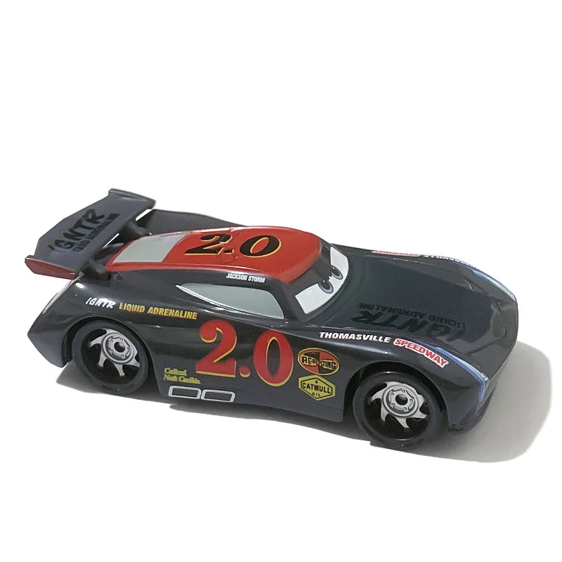 Cartoon Race Car Die-Cast Toy – Pull Back Fun